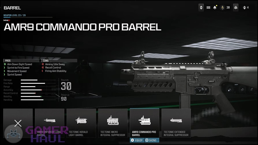 Best Attachments for the AMR9 SMG in Call of Duty: Modern Warfare 3 (MW3)