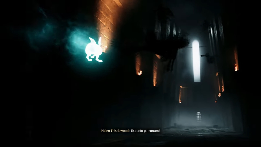 A Rabbit Patronus in Hogwarts Legacy Cutscene