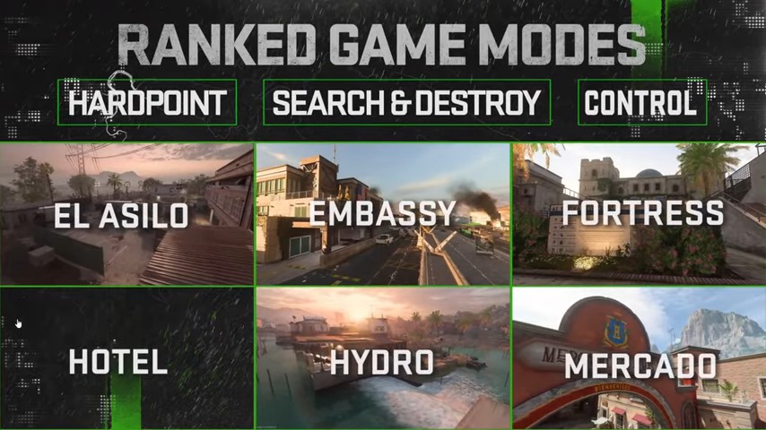 Call of Duty Modern Warfare 2 Ranked Play Game Modes and Maps