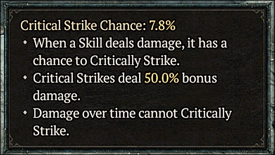 Critical Strike Chance Offensive Stat in Diablo 4 (D4)