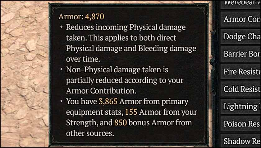 Armor Stat in Diablo 4 (D4)