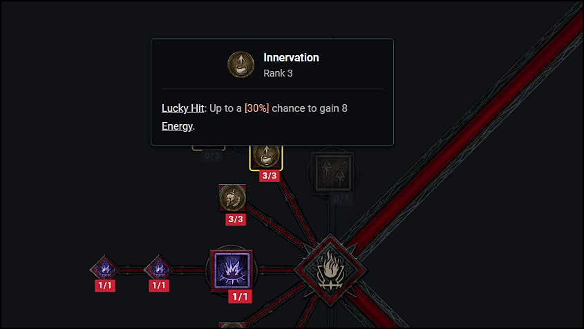 Innervation Lucky Hit based Passive Skill of Rogue in Diablo 4 (D4)